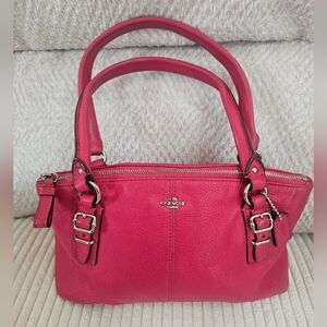 Hot Pink Vintage 90s Coach Leather Bag